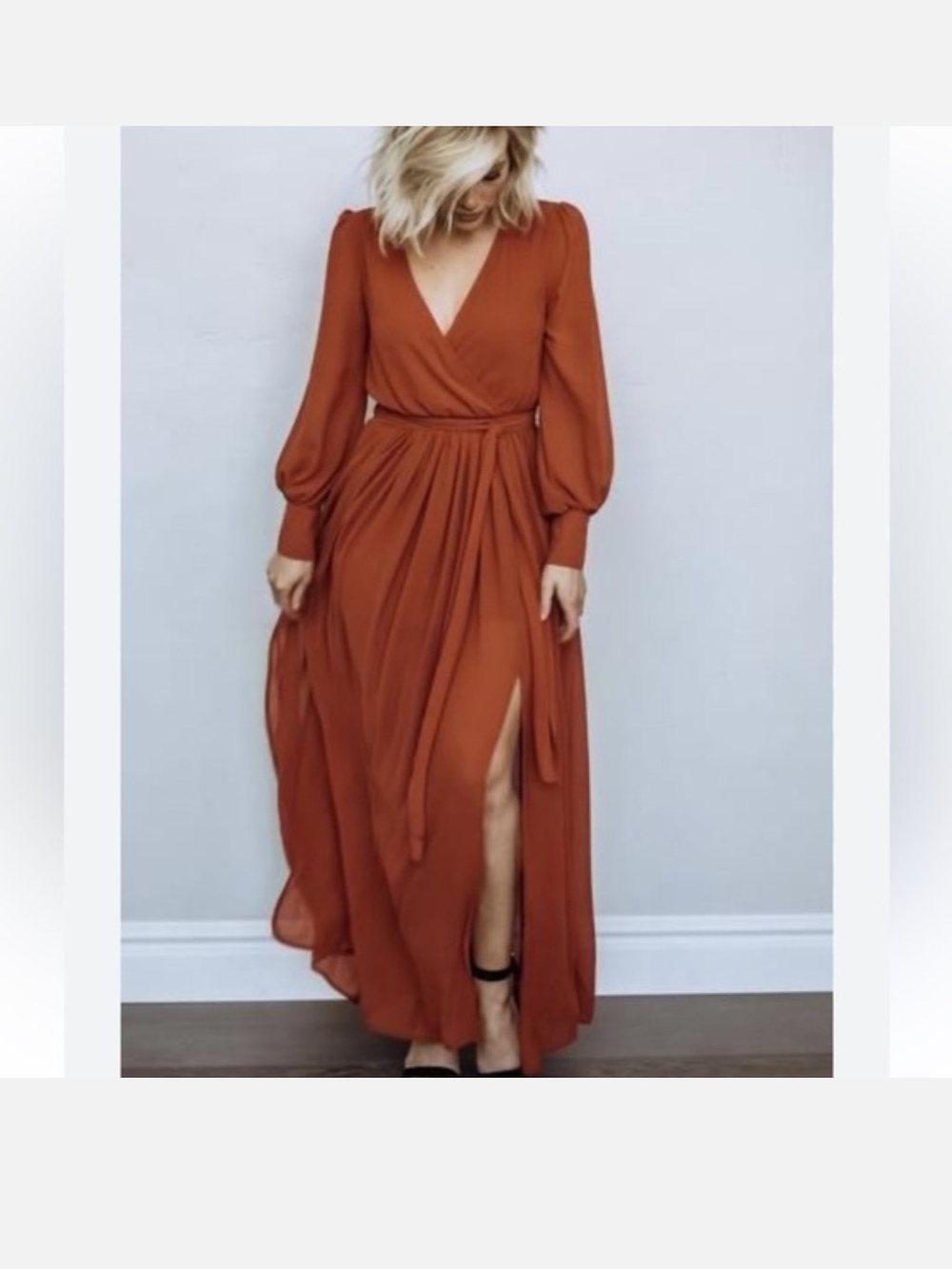 Baltic Born Celine Maxi Dress Rust Size Small | Wedding Guest | Bridesmaid